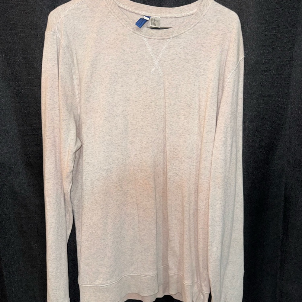 Esprit Gray Crewneck Sweater Lightweight Knit